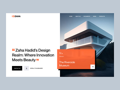 Our tribute to the great Zaha Hadid architecture concept design project service site startup web site website zaha hadid