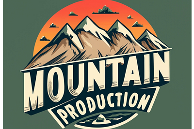 mountain production vector branding graphic design illustration logo tshirt vector