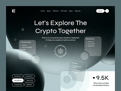 Homepage for crypto stratup website assistant business crypto crypto currency dark theme digital modern project start up startup ui uiux uiux design ux web assistant web design website
