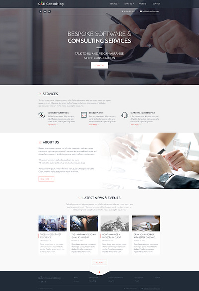 Goji Consulting - Product Homepage figma ui ux web design website design