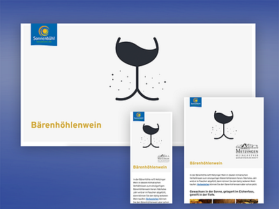 Microsite - Bärenhöhlenwein branding graphic design logo webdesign