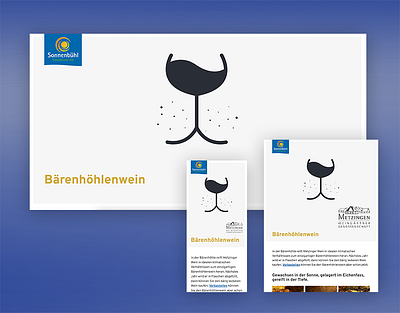 Microsite - Bärenhöhlenwein branding graphic design logo webdesign