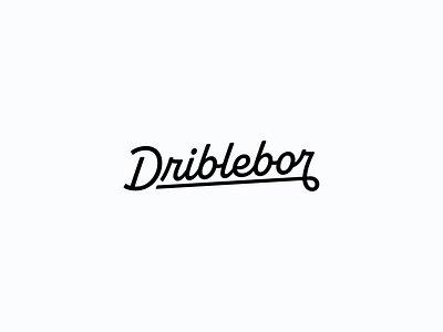 Driblebor branding combination customized dalibor pajic dribbble font graphic design icon lettering logo mark minimalist name personal branding redesign type wordmark