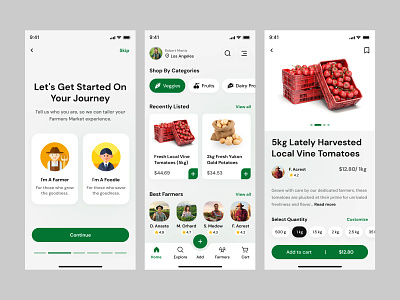 Farmers Ecommerce App designs, themes, templates and downloadable ...