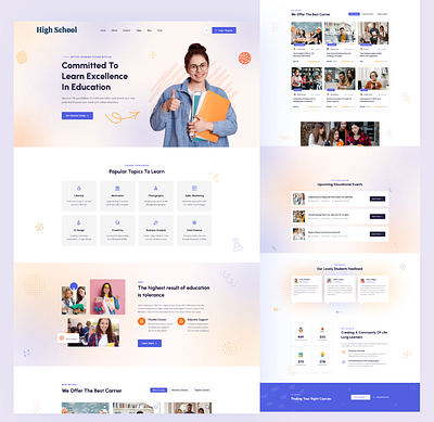 Educational Website Design college college website educational landing page educational website educational website design school school landing page school website