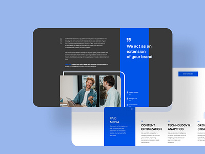 The landing page for the marketing agency ecommerce landing page marketing u ui ui design ux ui web design website