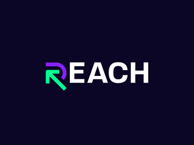 REACH arrow art brand brand identity branding clean creative design graphic design illustration lettering logo logo design minimal typography ui ux vector web website