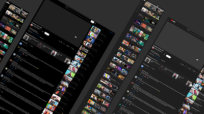 Youtube Redesign UI Black by econev black design econev evgheniiconev lizzardlab ui youtube