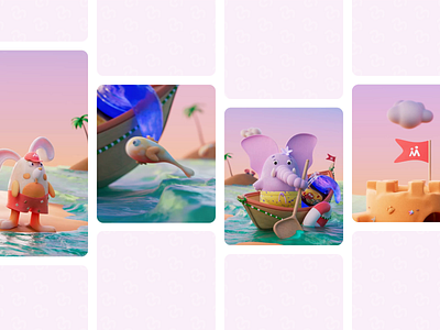 Master Toys 3D Animation 3d 3d animation 3d design animation bunny castle elephant graphic design ill illustration modeling motiongraphics sand stylized water motion web design website