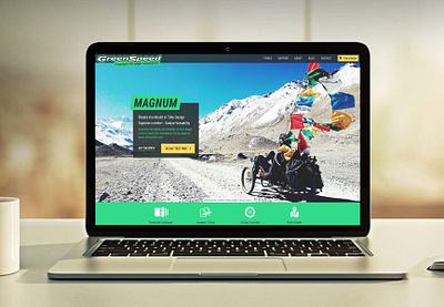 GreenSpeed branding design ui website
