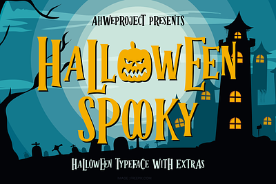 Halloween Spooky - Halloween Typeface with Extras bonus