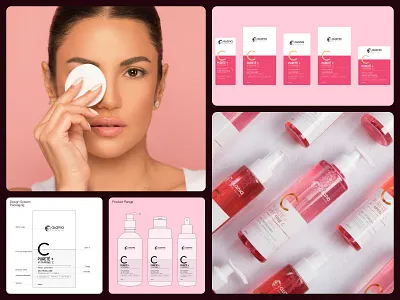 Alania "Pureté+ Vitamine C" - Packaging Design bodycareproducts branddesigner branding creativestudio graphic design packging design productlabel productpackaging skincareproducts