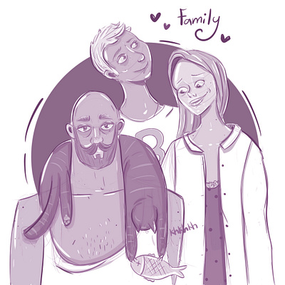family characterdesign digitalart draw family idea illustration illustrator sketch
