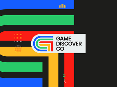 GameDiscoverCo - Game Industry Insider Branding branding colorful colourful games gaming graphic design logo retro typography