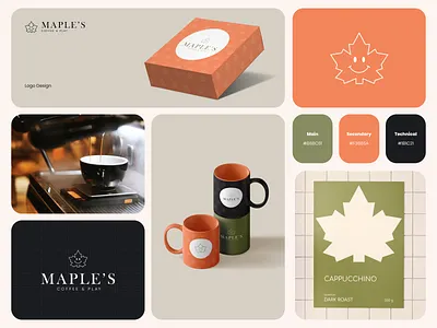 Maple's branding 🍁 brand agency brand and identity brand design brand designer brand guidelines brand identity brand identity design brand sign brandbook branding branding design business cafe branding illustration logo logo design logotype packaging startup studio