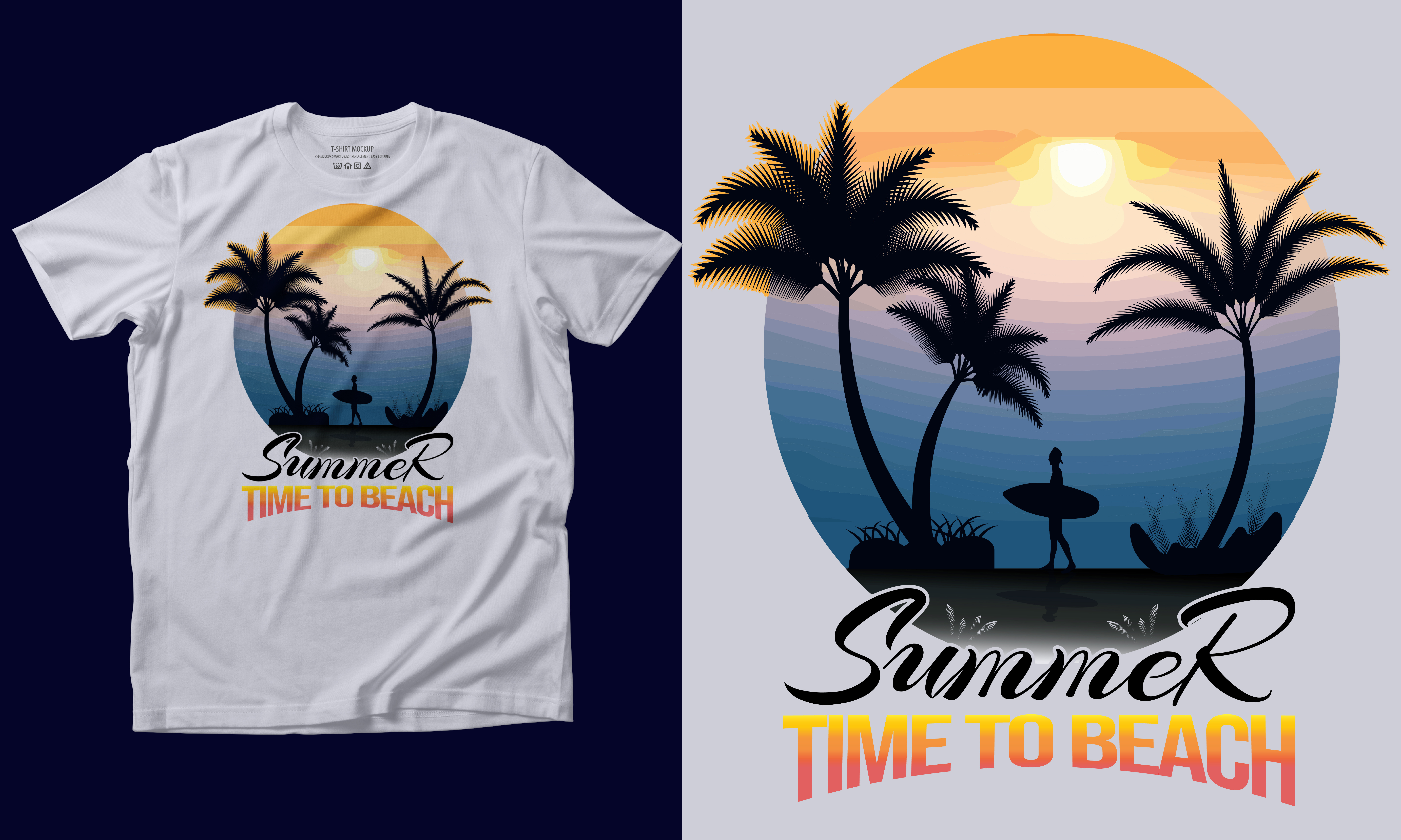 Summer T-shirt Design apearel beach beach design branding design graphic design illustration logo offroad t shirt design summer design summer t shirt design summer time to beach t design t shirt design typography ui vintage vintage logo