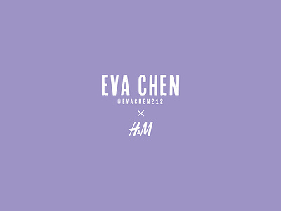 Eva Chen x H&M design graphic design