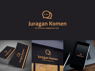 Juragan Komen Logo Design Platform Influencer branding design graphic design illustration landing page logo mobile ui ux vector