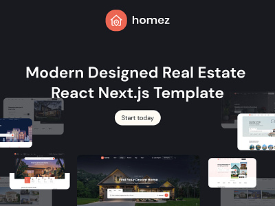 Homez - Real Estate React NextJS Template real estate template