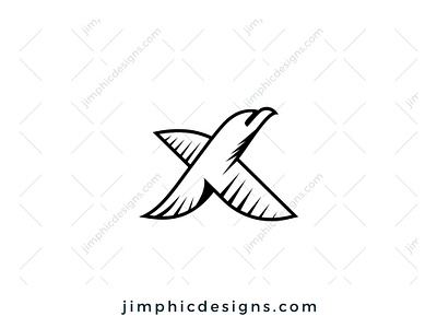 Eagle X Logo bird branding design eagle graphic design letter letterlogo logo vector