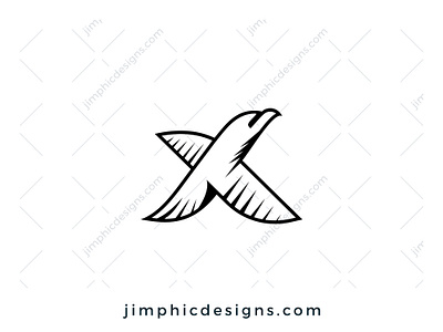 Eagle X Logo bird branding design eagle graphic design letter letterlogo logo vector