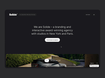 Solide – Studio Framer Template agency clean framer homepage landing minimal studio template website