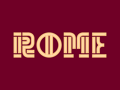 ROME TYPE found lettering lettering type logocombination logodesign logogram logotype rome rome design rome italy type typeface wordmark