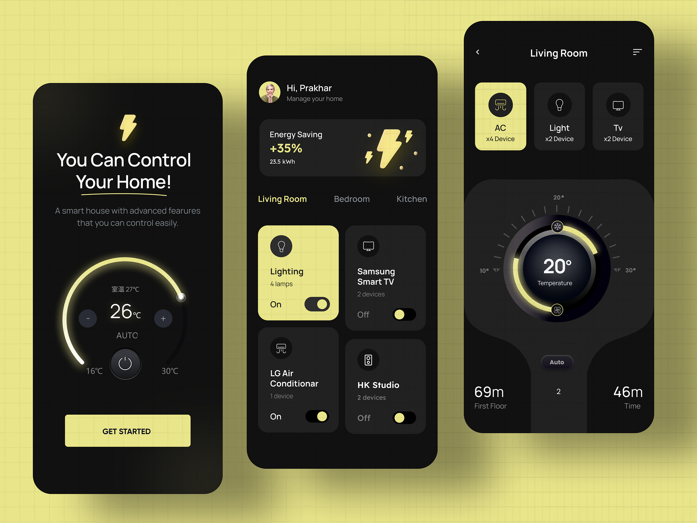 Smart Home App Design by Zee on Dribbble