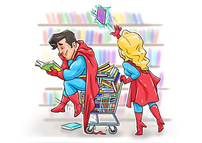 Superhero Cartoon animation beehaya book day caricature cartoon art character design childrensbook comic comic art illustration marvel superhero superhero day superherocartoon superman superman cartoon superwoman cartoon vector cartoon vector illustration wonder woman