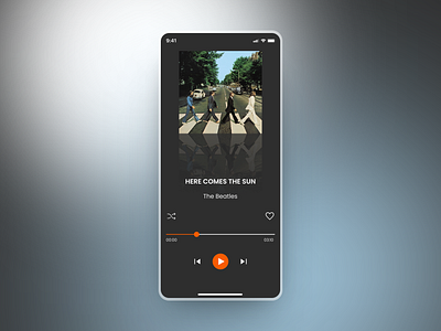 Music player album app artist figma mobile music music player play player song