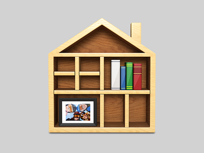 Compartments: User interface icon design 3d app aqua design home icon inventory mac os x