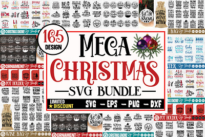 Christmas Mega Svg Bundle, 165 Huge Christmas Svg Bundle christmas quotes svg
