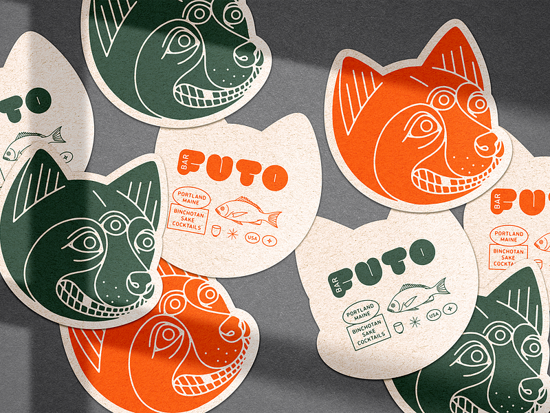 Bar Futo brand brand identity branding design graphic design handdrawn identity illustration logo mark restaurant typography