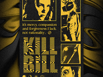 KILL BILL | POSTER DESIGN brutalism graphic design kill bill movie movie poster poster poster design