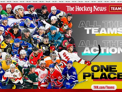 The Hockey News - Teams Ad advertisement advertising collage editorial graphic design hockey photoshop