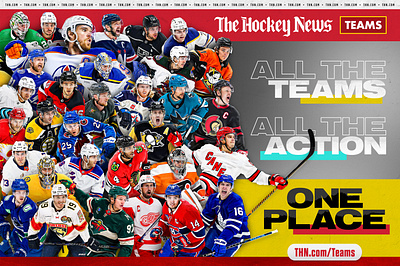 The Hockey News - Teams Ad advertisement advertising collage editorial graphic design hockey photoshop