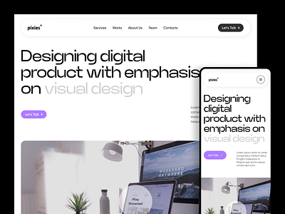 Digital Studio Website agency design digital studio ui ux web webdesign