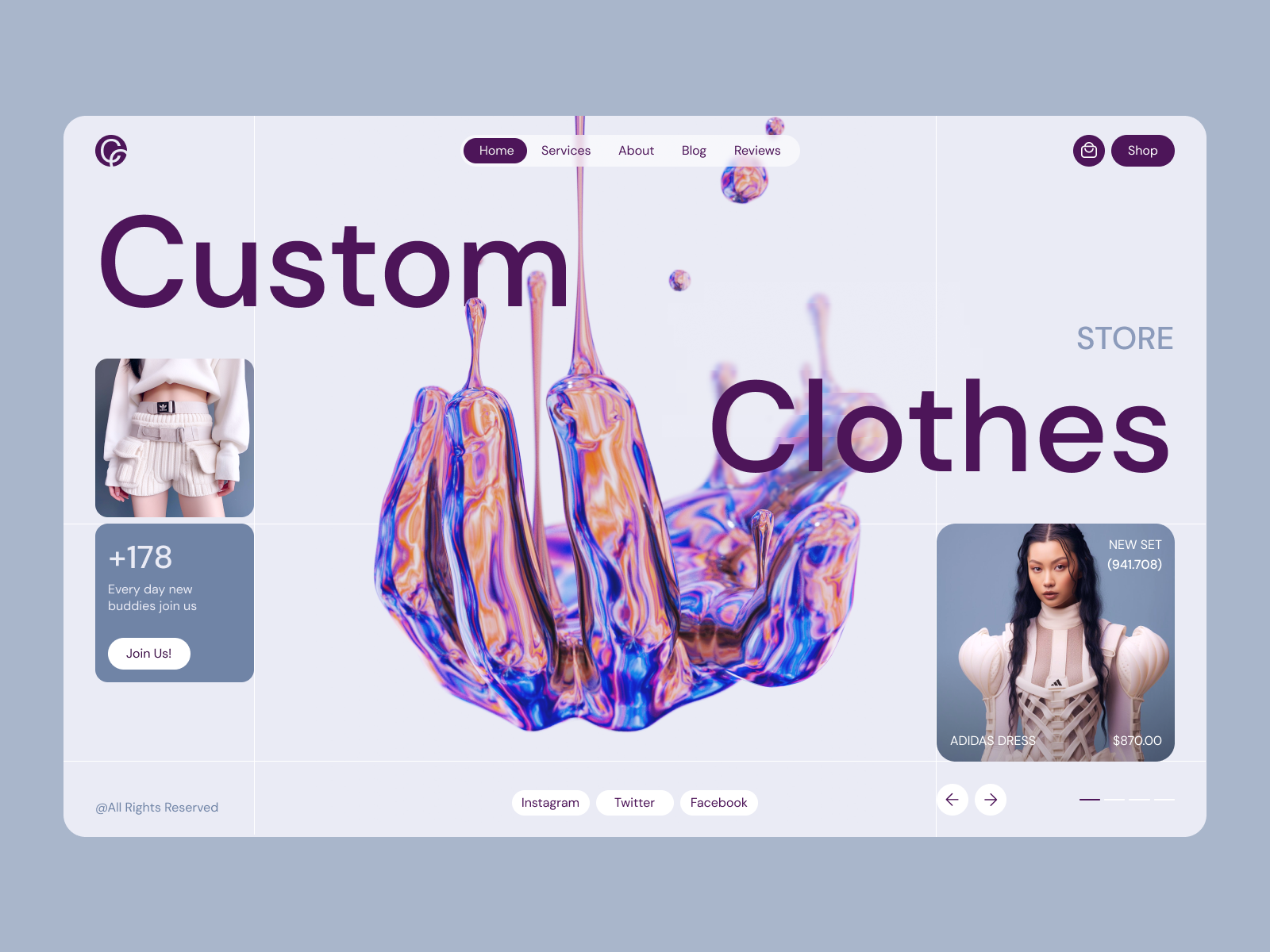 Custom Clothes online shop by Solar Web for SOLAR Digital on