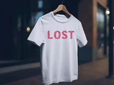 Minimalist Lost Typography T-design design graphic design illustration logo typography vector