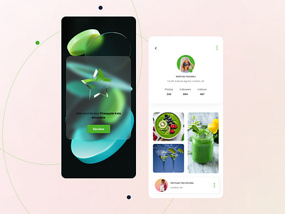 Smoothie Social Mobile App UI 3d animation appdesign appdevelopment appui branding graphic design logo mobileappdesign mobileappux mobiledesign motion graphics ui uidesign uiux userexperience userinterface uxdesign