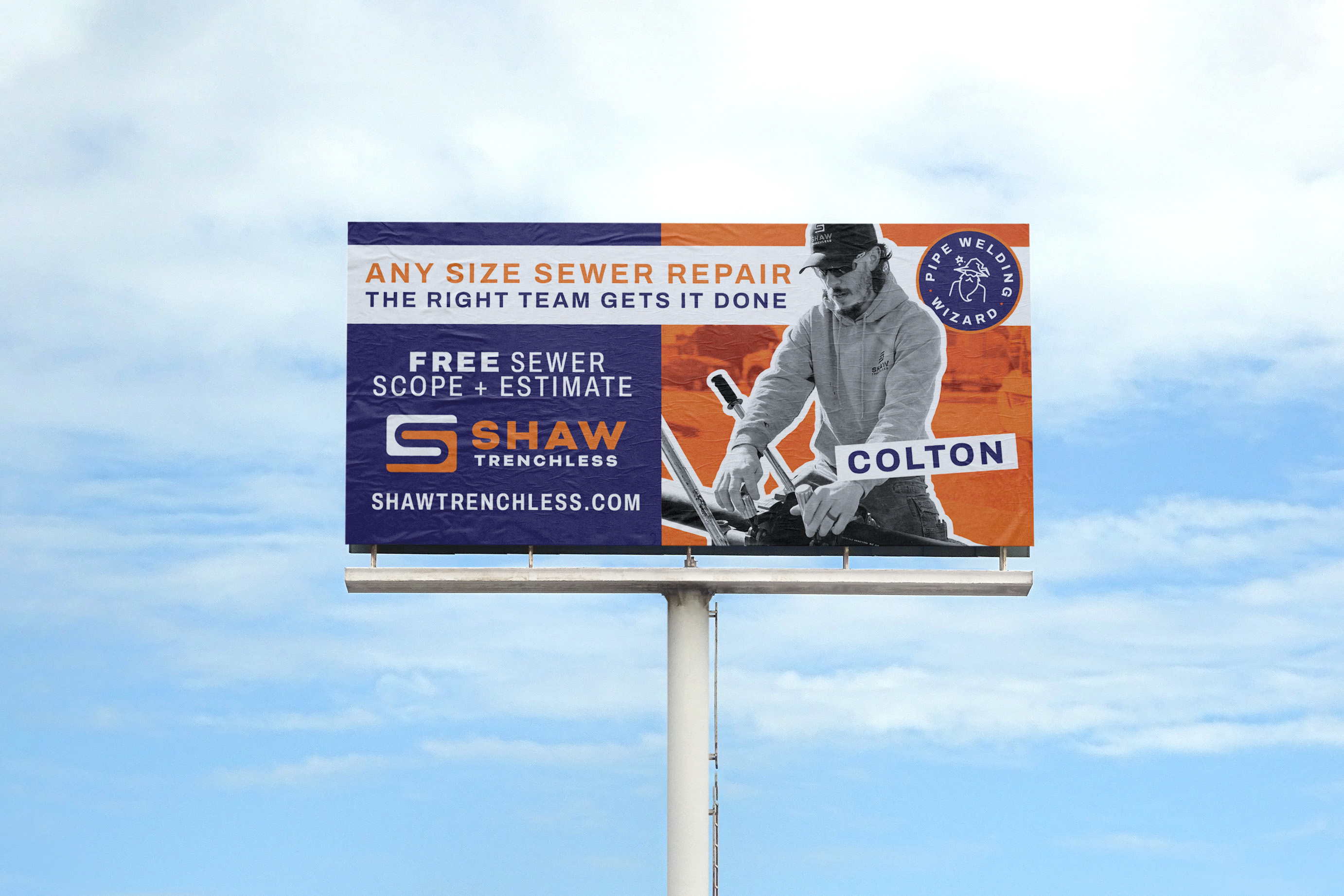 Logo & Brand Identity | Shaw Trenchless brand identity branding design graphic design illustration spokane vector