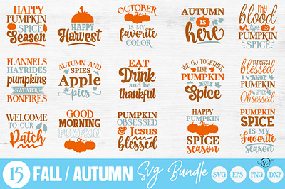 Autumn SVG Bundle jack o lantern face