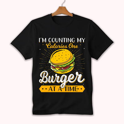 I am counting my calories one burger besttshirtdesign burger t shirt custom t shirt tshirt typography