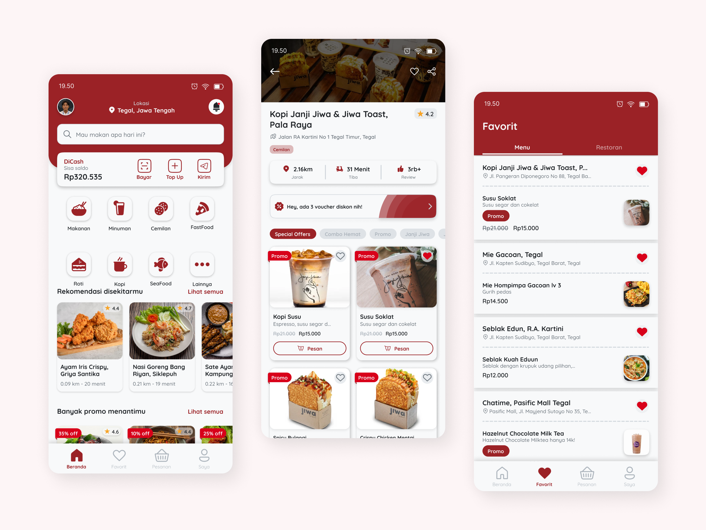 Food Delivery App app delivery app design figma ui ux