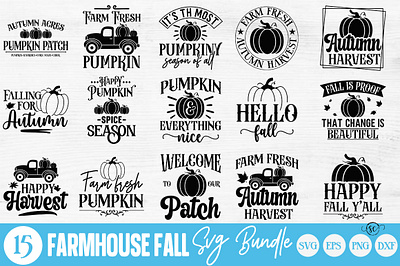 Farmhouse Fall SVG Bundle farm fresh svg