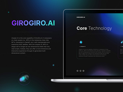 GIROGIRO.AI Website/Banner/Mobile End Web Design banner branding mobile design ui web3