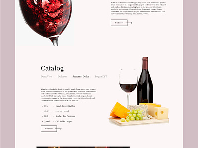 UI design wine website 🍷 ❤️ armeniawine ui website wine