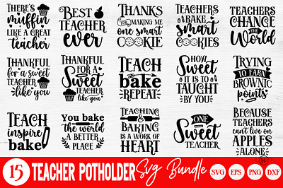 Teacher potholder SVG Bundle potholder svg