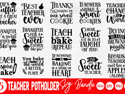 Teacher potholder SVG Bundle potholder svg