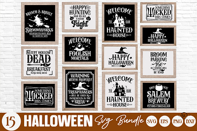 Farmhouse Halloween sign SVG Bundle dia de los muertos